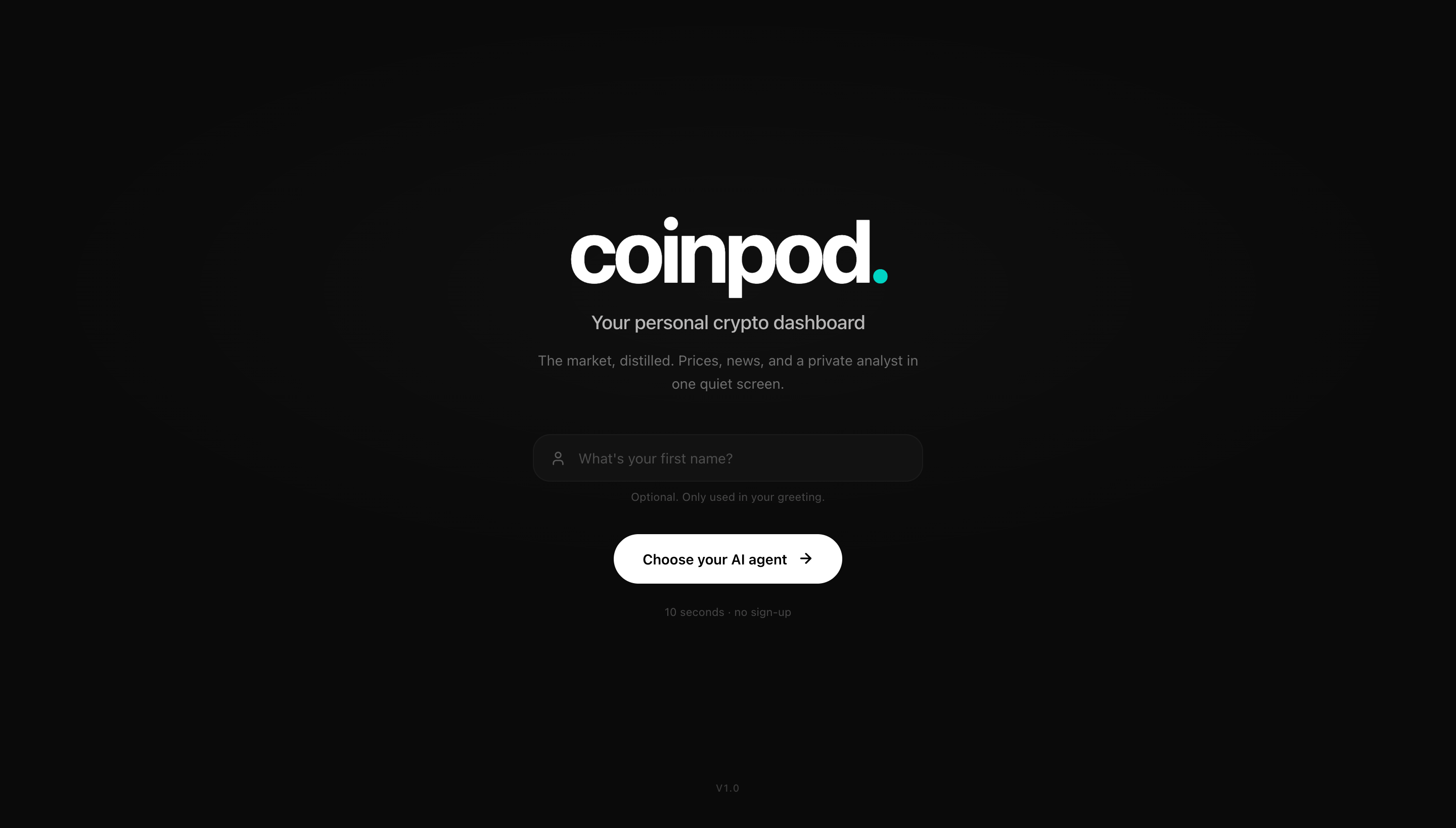 coinpod.io onboarding